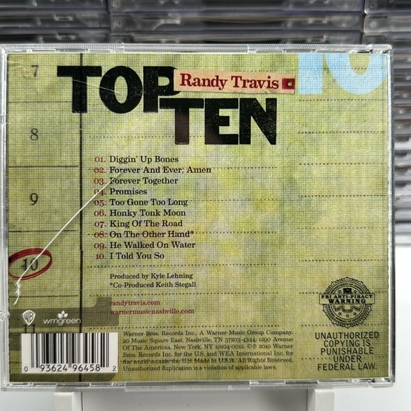Randy Travis - Top Ten on CD. 2010 - Picture 3 of 5
